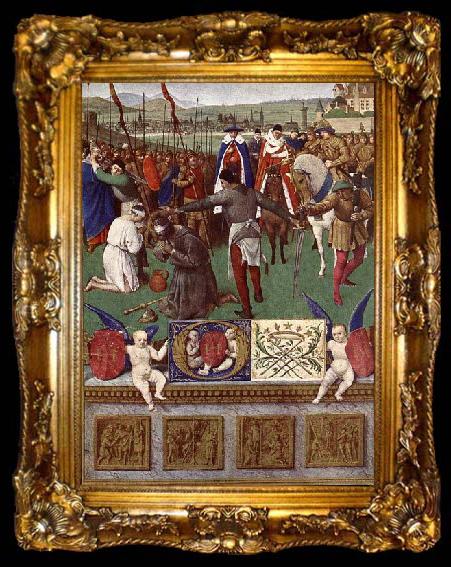 framed  Jean Fouquet The Martyrdom of St James the Great, ta009-2
